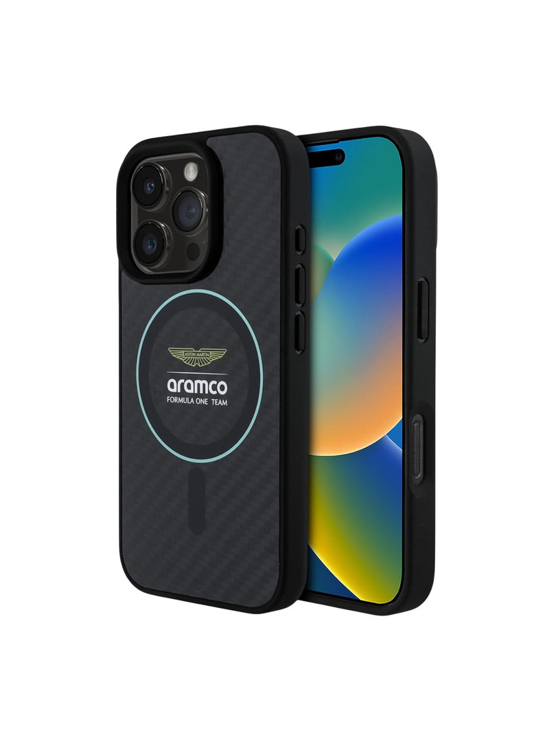 ASTON MARTIN Typography Printed iPhone 16 Pro Max Back Case Mobile Accessories
